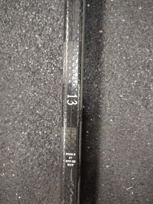 Used Bauer Hyperlite Right Handed Hockey Stick Cut Down