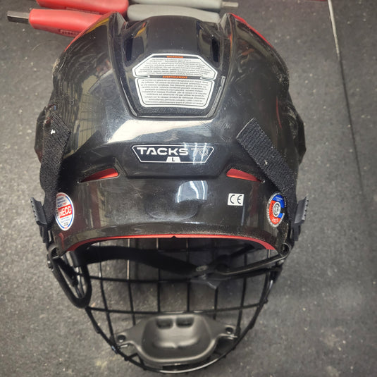 Used CCM Tacks 70 Hockey Helmet Combo Large