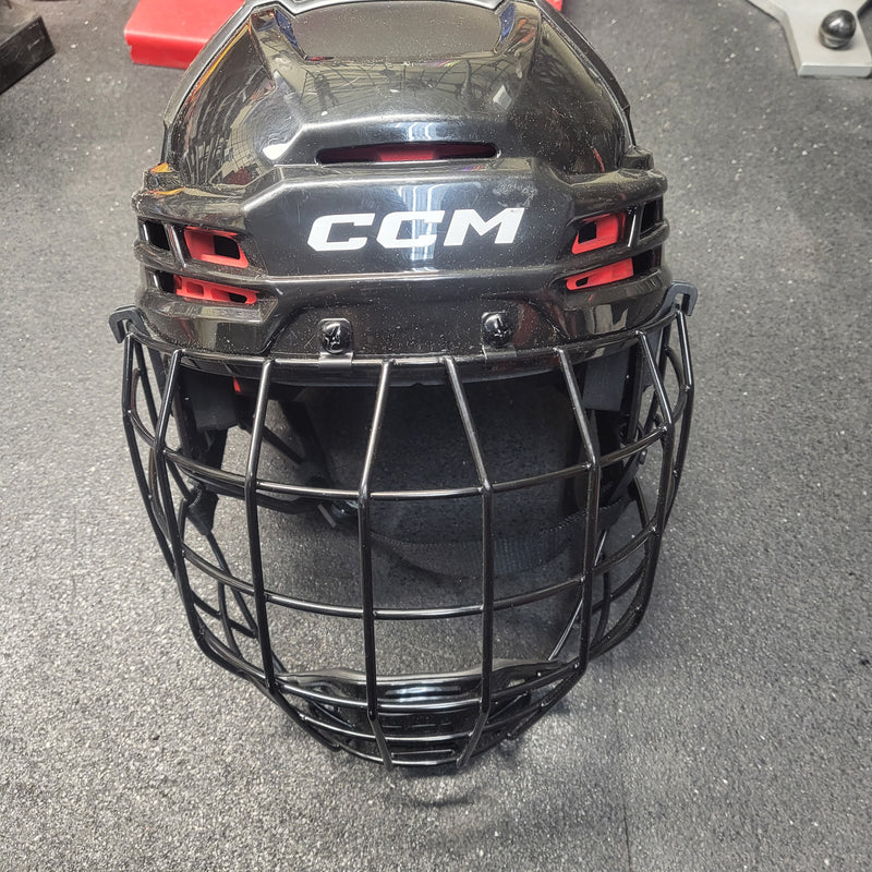 Load image into Gallery viewer, Used CCM Tacks 70 Hockey Helmet Combo Large
