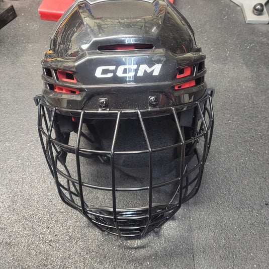 Used CCM Tacks 70 Hockey Helmet Combo Large