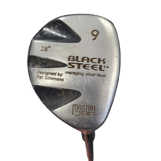 Used RH Master Grip Black Steel 9 Wood Golf Club