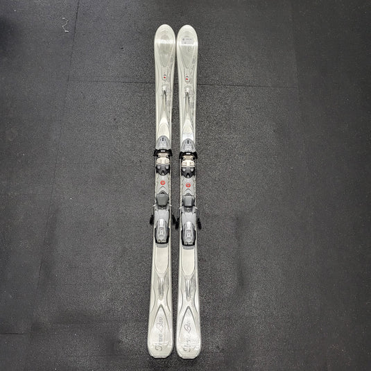 Used K2 160cm True Luv T:Nine Women's Skis W/Bindings
