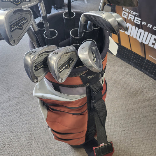 Used Golf set w/Bag Misc. spalding irons w/T driver and misc. Woods