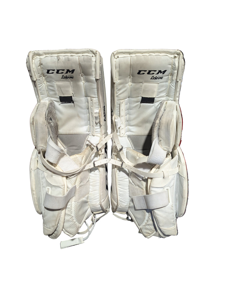 Load image into Gallery viewer, Used CCM E-Flex E3.9 29+1&quot; Intermediate Goalie Leg Pads
