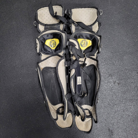Used All-Star LG1216S7 catcher's shin guards - 24" length