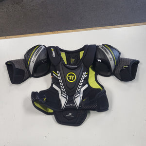 Used Warrior Alpha DX Pro Junior Medium Hockey Shoulder Pads