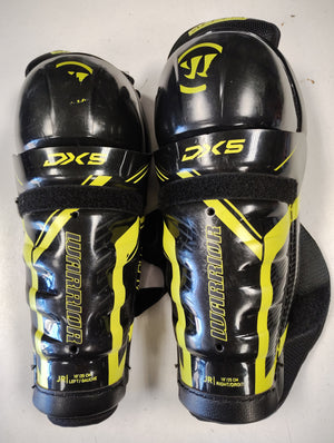 Used Warrior Alpha DX5 Hockey Shin Guards - Size: 10"