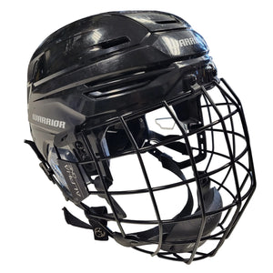 Used Warrior Alpha One Pro Black Lg Hockey Helmet Combo