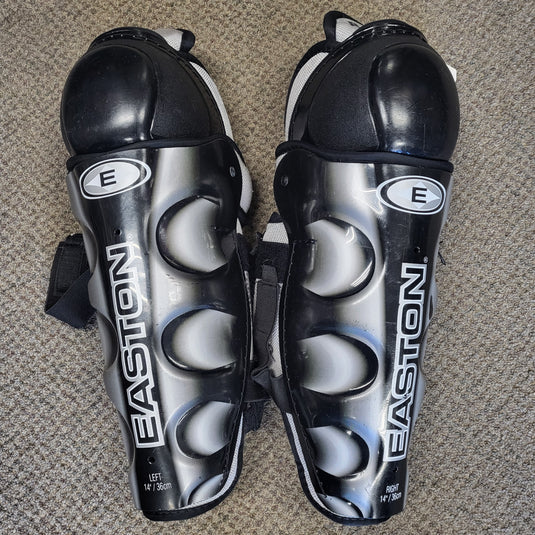 Used Easton UL Hockey Shin Guards 14"