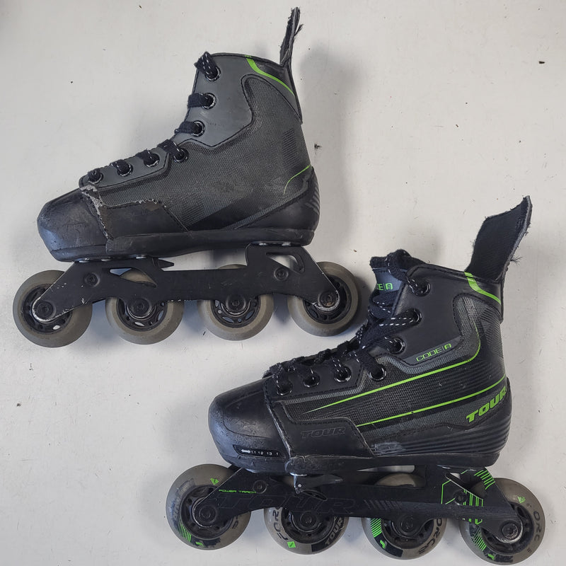 Load image into Gallery viewer, Used Tour Code 9 Inline Skates - Size: Youth 11 to Adult 1
