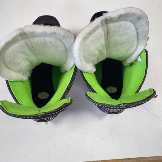 Used Bauer XL-S Junior Size 2 Hockey Skates
