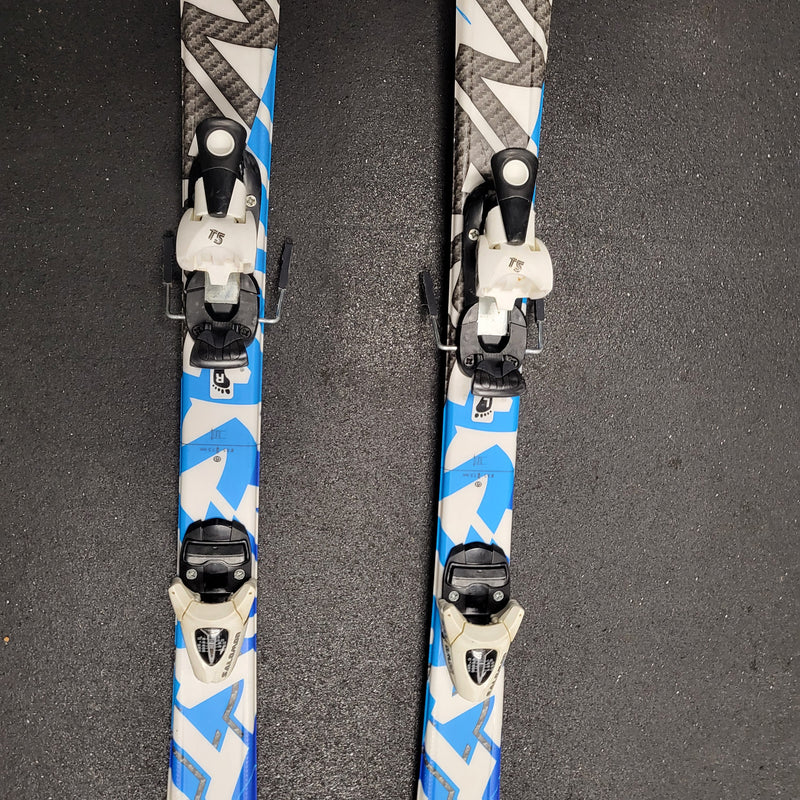 Load image into Gallery viewer, Used Dynastar Team Speed 130 Skis with Salomon T5 Bindings
