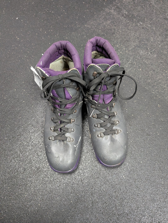 Used Alpina NNN BC 1000 Grey/Purple Cross Country Boots Size 44