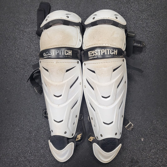 Used All-Star AFX Fastpitch Softball Catcher's Leg Guards