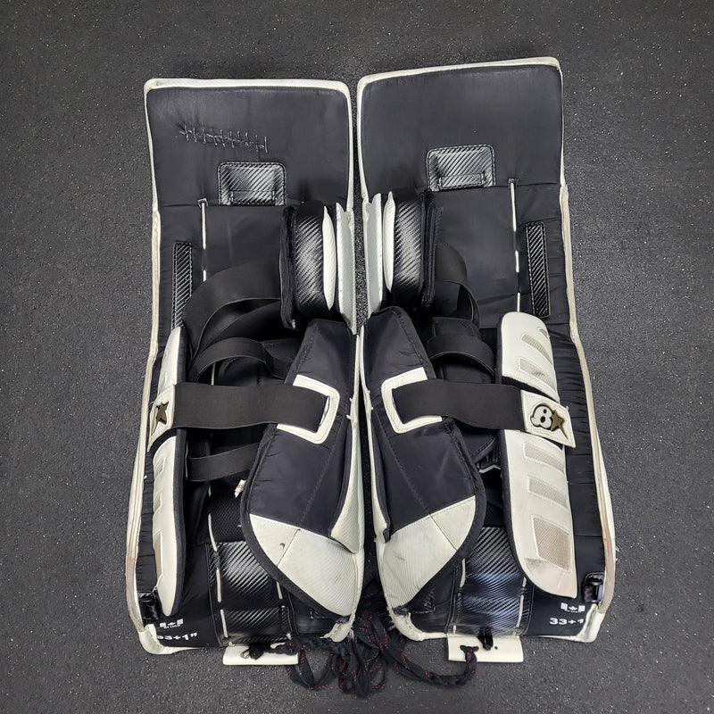 Load image into Gallery viewer, Used Brian's Optik 9.0 Sr. 33" Goalie Leg Pads
