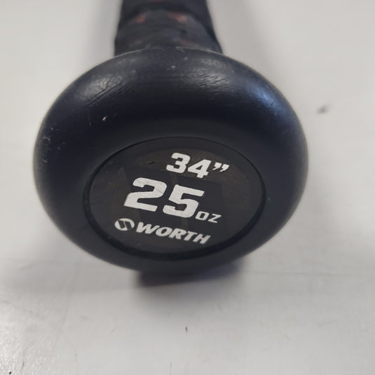Used Worth Bedlam 34" 25oz Slow Pitch Softball Bat