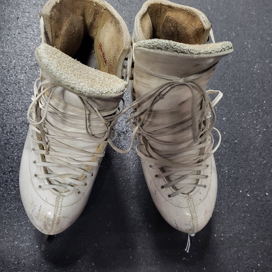 Used Harlick High Tester Figure Skates W 7 1/2