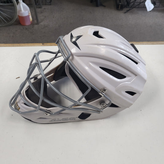 Used All-Star System 7 Catchers Helmet MVP2500/MVP2510 Series I-Bar Vision Cage