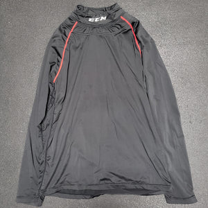 Used CCM Compression Long Sleeve Shirt With Neck Guard - Size: Sr Small