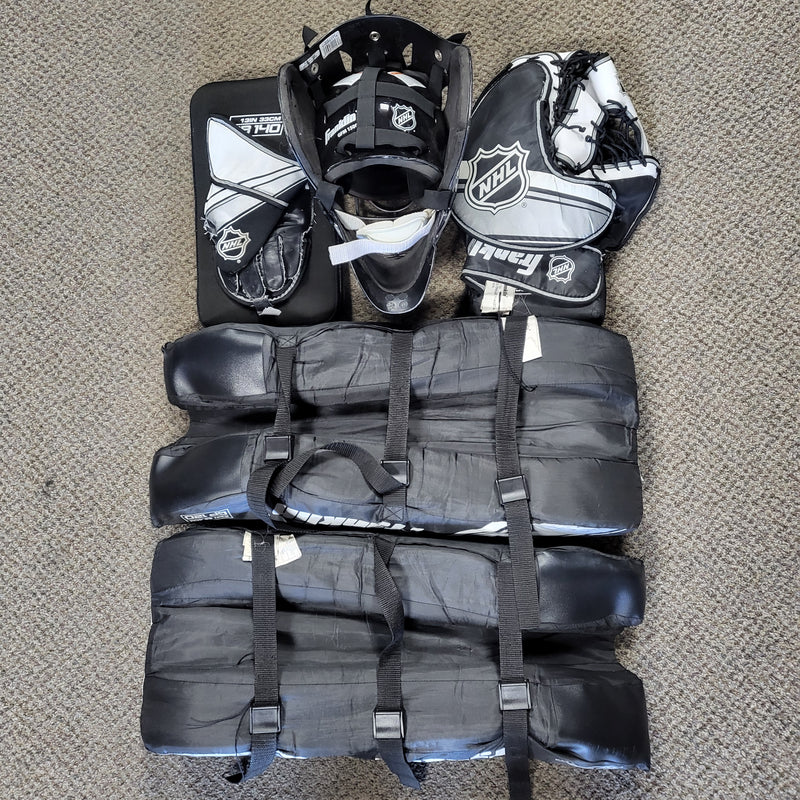 Load image into Gallery viewer, Used Franklin Sports NHL Street Hockey Goalie Set

