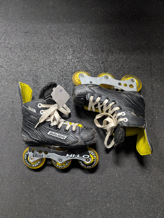 Used Bauer RS Youth Size 12 Roller Hockey Skates