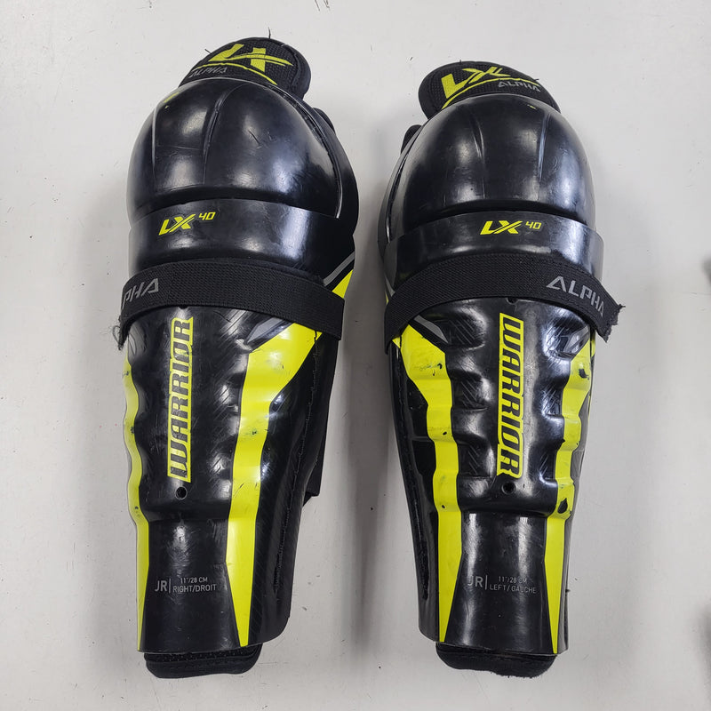 Load image into Gallery viewer, Used Warrior Alpha LX 40 Shin Guards 11 Inch
