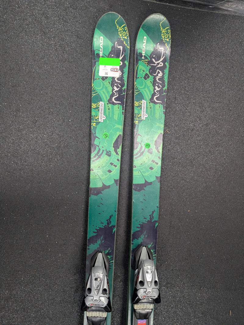 Load image into Gallery viewer, Used Head Liquidmetal Monster 182cm Downhill Skis W/Bindings
