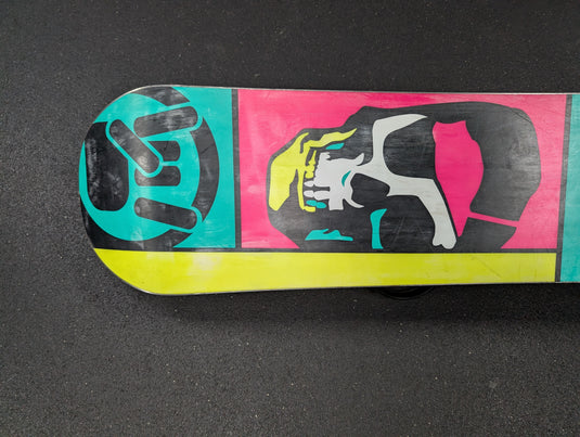 Used K2 World Wide Weapon 55" Snowboard W/Burton Mission Bindings