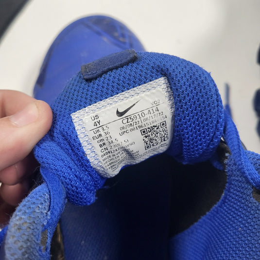 Used Nike Mike Trout Size 4Y Royal Blue Baseball Cleats