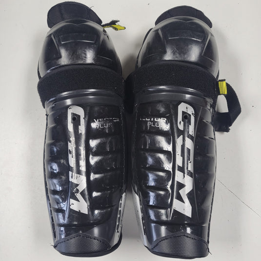 Used CCM Tacks Vector Plus Shin Guards - Size: 11"