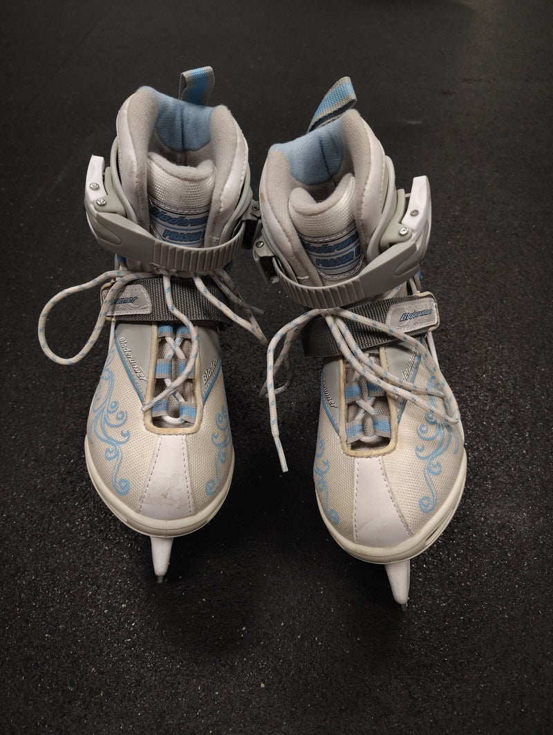 Load image into Gallery viewer, Used Bladerunner Ice Skates Size 1-4 w/toe pick
