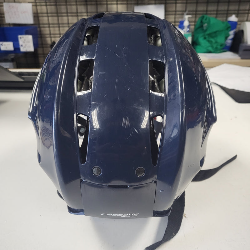 Load image into Gallery viewer, Used Mission Cascade M11 Hockey Helmet Size-Small Navy
