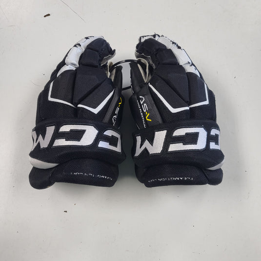 Used CCM AS-V Pro Hockey Gloves 12"