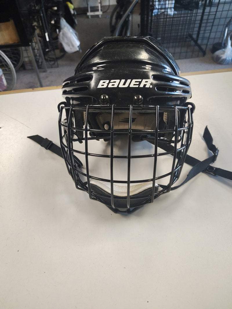 Load image into Gallery viewer, Used Bauer HH5000S Hockey Helmet Black W Cage

