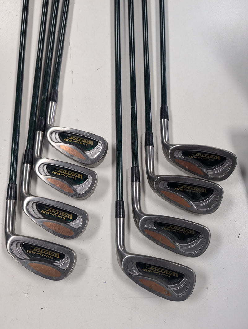 Load image into Gallery viewer, Used Warrior True Lies 2000 Iron Set 3-PW Regular Graphite Shafts
