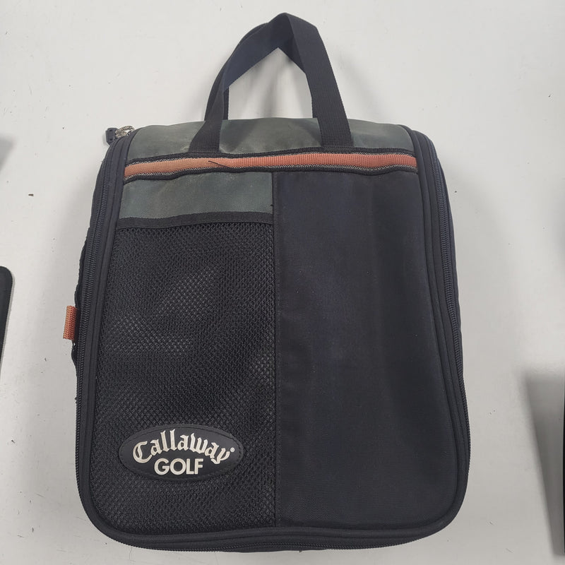 Load image into Gallery viewer, Used Callaway Golf Deluxe Travel Shoe Bag Zippered Handled Extra Pockets
