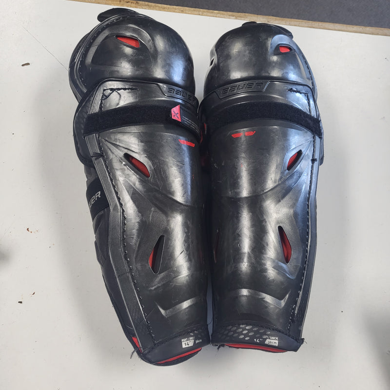 Load image into Gallery viewer, Bauer Vapor 3X Pro Intermediate Shin Guards 14"

