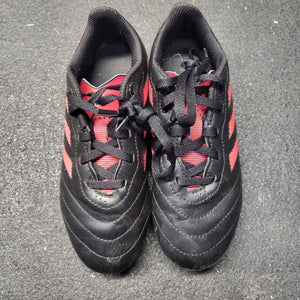 Used Adidas Pink/Black Soccer Cleats Size 1