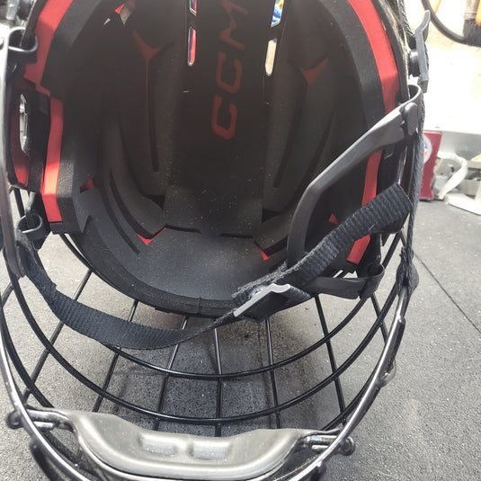 Used CCM Tacks 70 Hockey Helmet Combo Large