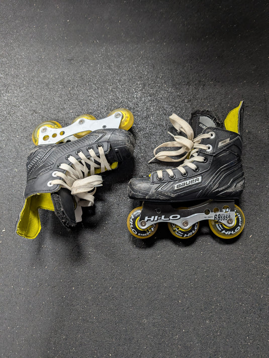 Used Bauer RS Youth Size 12 Roller Hockey Skates