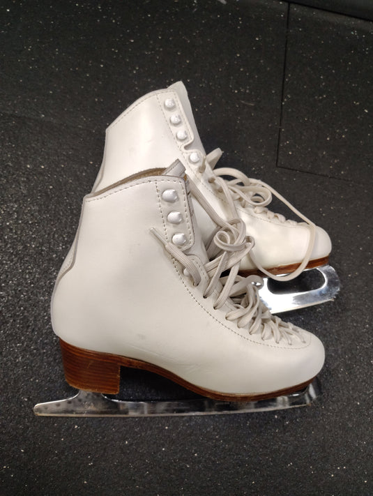 Used Risport Super Cristallo Figure Skates With Sheffield Steel Size 8