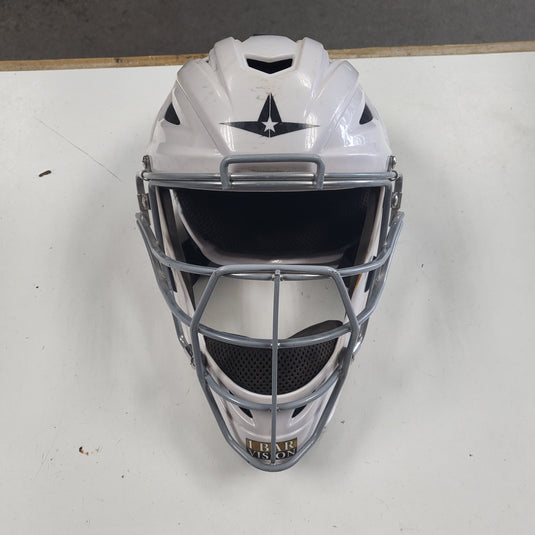 Used All-Star System 7 Catchers Helmet MVP2500/MVP2510 Series I-Bar Vision Cage