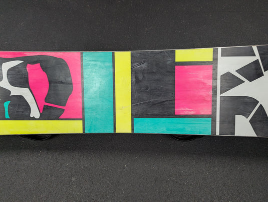 Used K2 World Wide Weapon 55" Snowboard W/Burton Mission Bindings