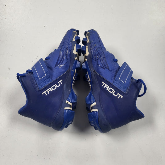 Used Nike Mike Trout Size 4Y Royal Blue Baseball Cleats