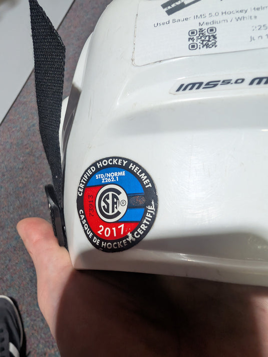 Used Bauer IMS 5.0 Hockey Helmet Combo