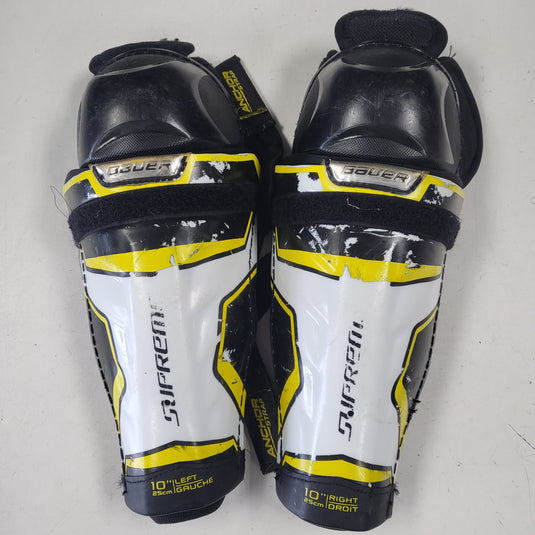Used Bauer Supreme 2S Shin Guards - Size: 10"