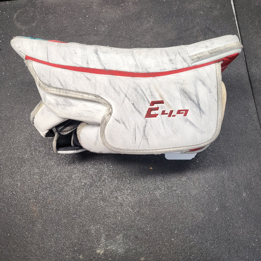 Used CCM E-Flex E4.9 Intermediate Goalie Blocker