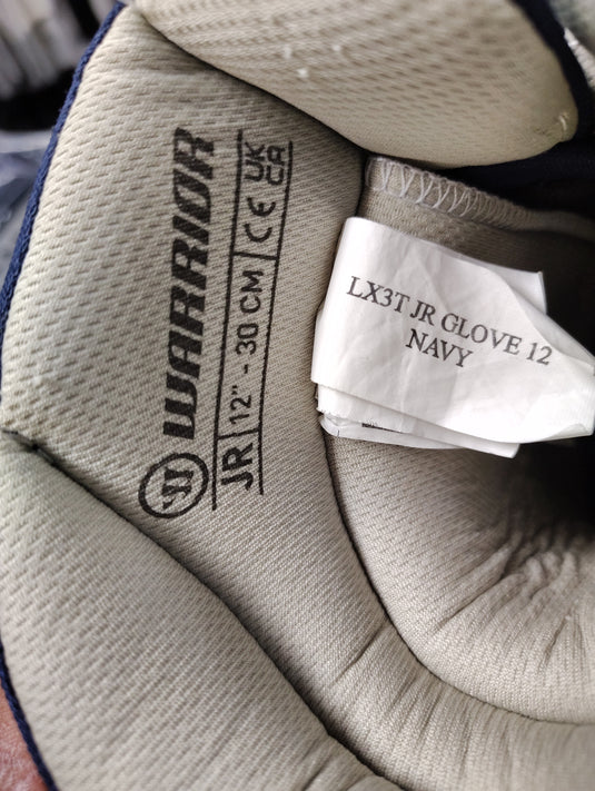 Used Warrior Alpha LX3T Hockey Gloves 12"