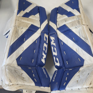 Used CCM Extreme Flex 5.5 Hockey Goalie Leg Pads 26+1"