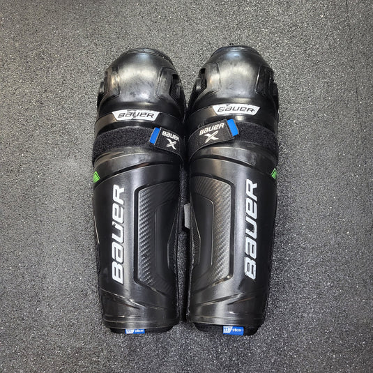 Used Bauer X Shin Pads - 11"